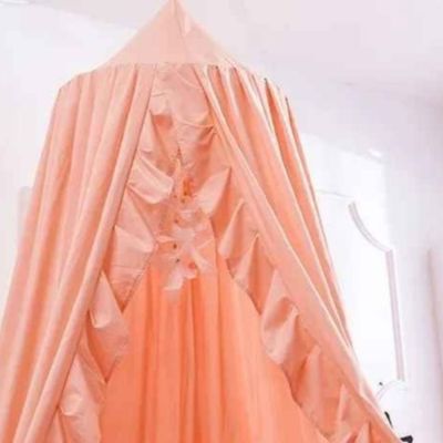 Ciel de lit bebe dôme suspendu dreamynest rose pêche