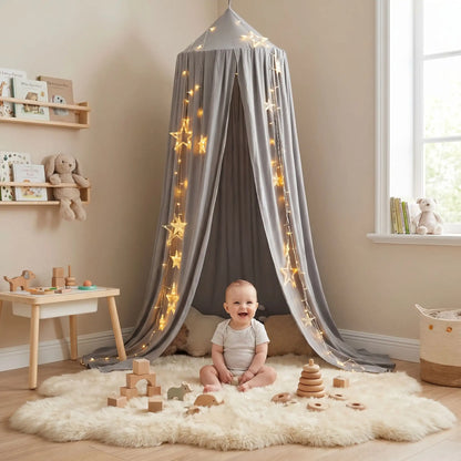ciel de lit bébé garçon coin jeux chaleureux - cocon apaisant