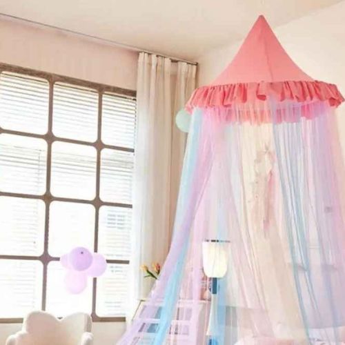 Ciel de lit bébé éger protégeant Arc En Ciel
