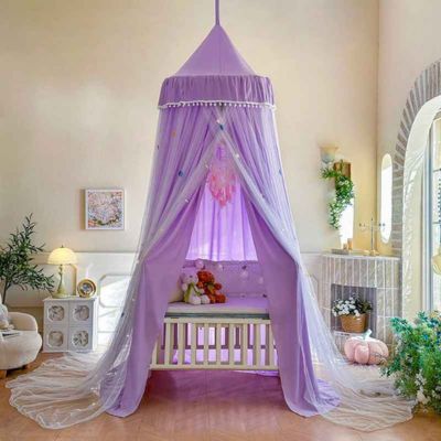 Ciel de lit bébé moustiquaire sommeil paisible twinkle nest violet