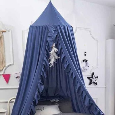 ciel de lit bebe protégeant dreamynest bleu marine