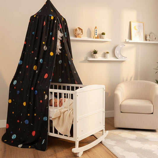 ciel de lit bébé sommeil paisible cosmos endormi