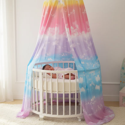 ciel de lit bebe sommeil serein - arc-en-ciel protecteur