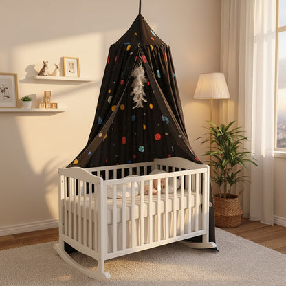 ciel de lit bébé sommeil serein cosmos endormi