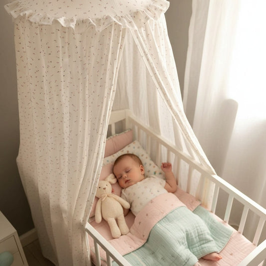 ciel de lit bebe sommeil serein coton premium