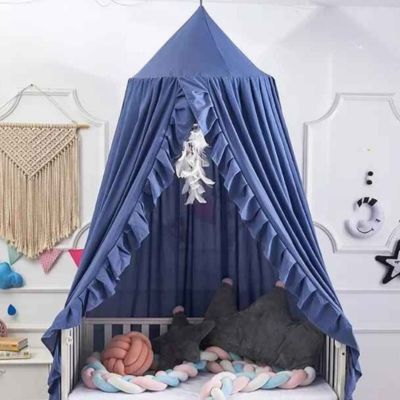 Ciel de lit bebe sommeil serein dreamynest bleu marine