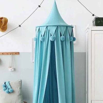 Ciel de lit bebe suspendu léger petit ciel bleu