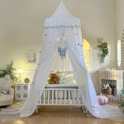ciel de lit bébé suspendu twinkle-nest blanc - Sommeil Paisible Bébé