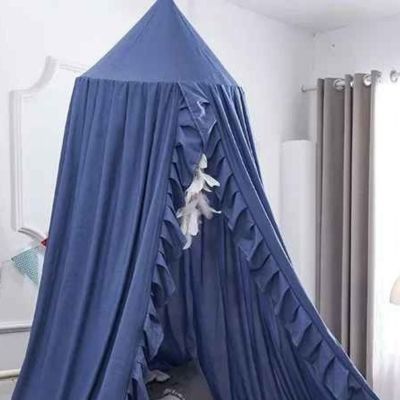 Ciel de lit bebe tissu léger dreamynest bleu marine