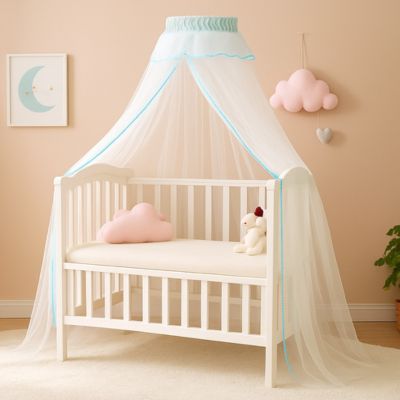 Ciel de lit bebe voile décorations douce Voile de Nuit