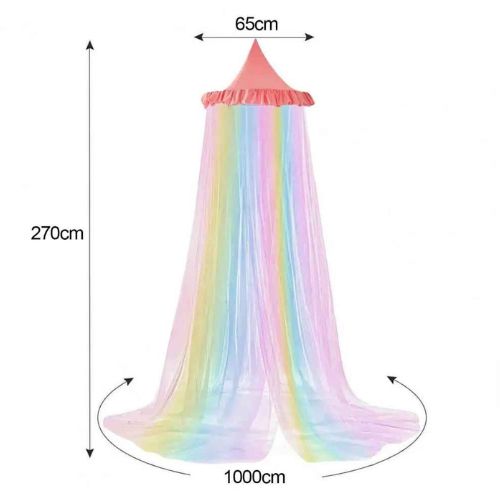 Ciel de lit moustiquaire légère Arc En Ciel
