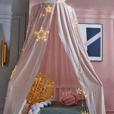 Ciel de lit sommeil profond Dôme Rose Claire