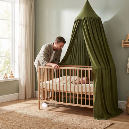 ciel de lit vert protecteur sommeil serein cocon apaisant