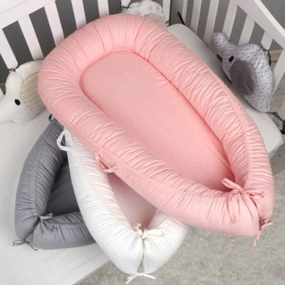 Cocon bebe doux rose blanc gris Petit Cocon