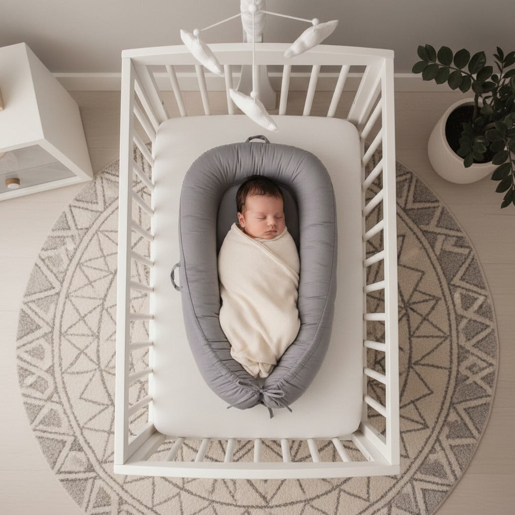 cocon bebe gris sommeil serein Petit Cocon