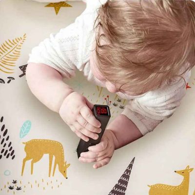 cocon pour bebe velours chaleureux BabyNest GRIS