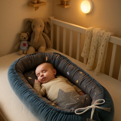 cocon pour bebe velours nid douillet PetitVelours