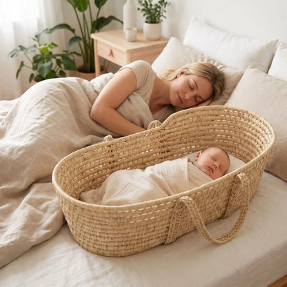 couffin bebe osier pratique maman sereine artisanal naturel