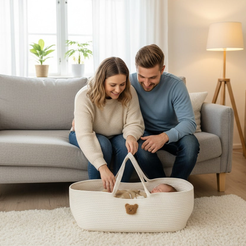 couffin bébé parents rassurés sommeil sereins - cocon nomade