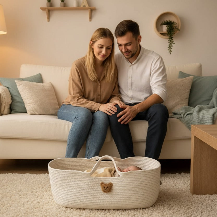 couffin bébé parents sereins sommeil paisible - cocon nomade