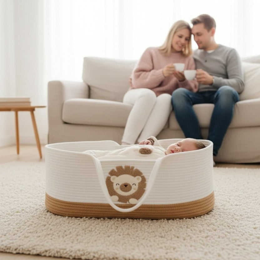 couffin bebe pratique moment serein parent portable coton