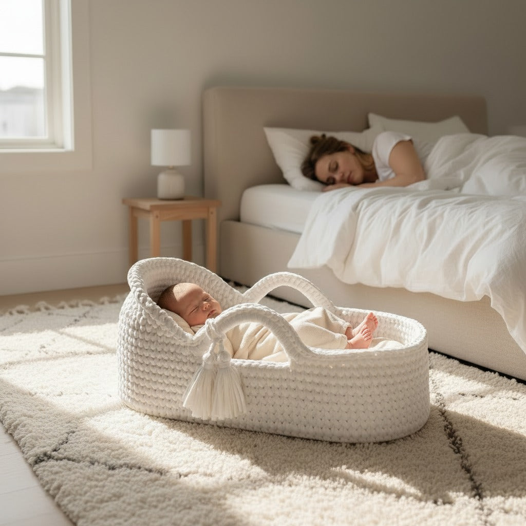 couffin bebe pratique sommeil paisible tissé main respirant