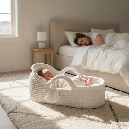 couffin bebe pratique sommeil paisible tissé main respirant