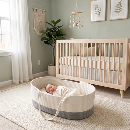 couffin bébé sommeil paisible bébé - nomade en coton
