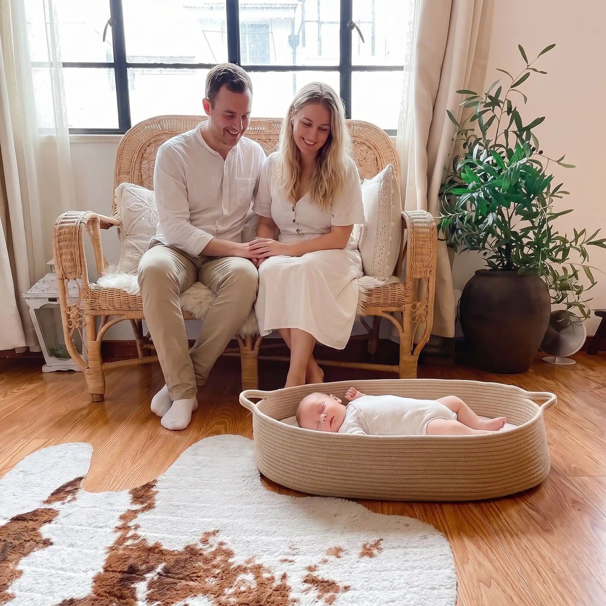 couffin bébé sommeil paisible parents sereins coton naturel