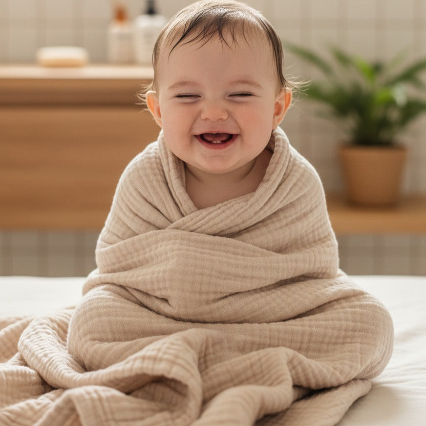 couverture bebe absorbante cocon d'apaisement