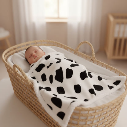 couverture bebe chaude enveloppante flanelle réversible