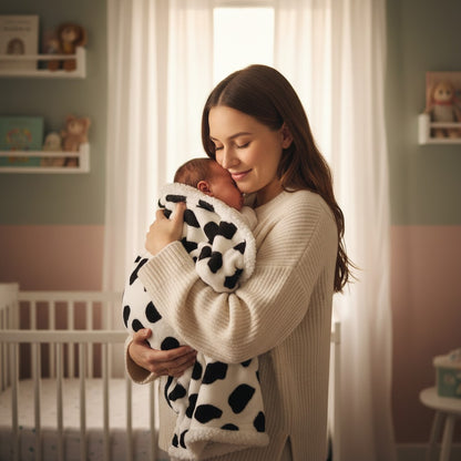 couverture bebe chaude enveloppante rassurante flanelle réversible