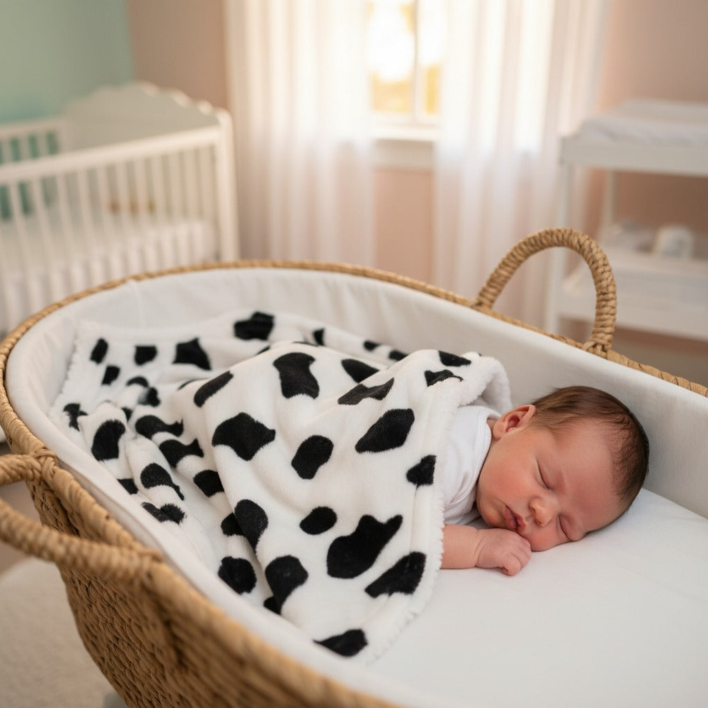 couverture bebe chaude premium flanelle réversible