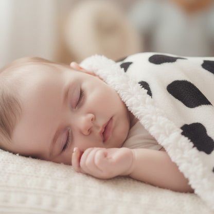 couverture bebe chaude sommeil paisible flanelle réversible