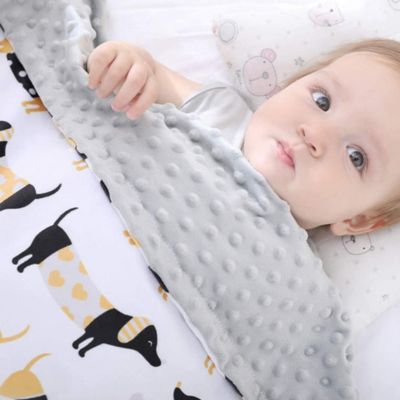 Couverture bébé douce double-face sommeil paisible rêve d'automne