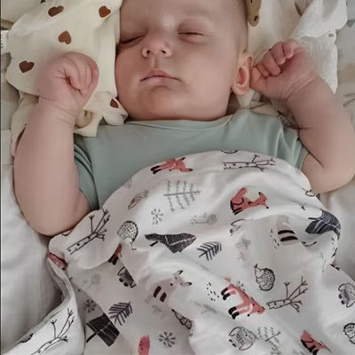 Couverture bébé douce double-face sommeil profond rêve d'automne