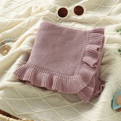 Couverture bébé douce pliée Nuage Tricoté