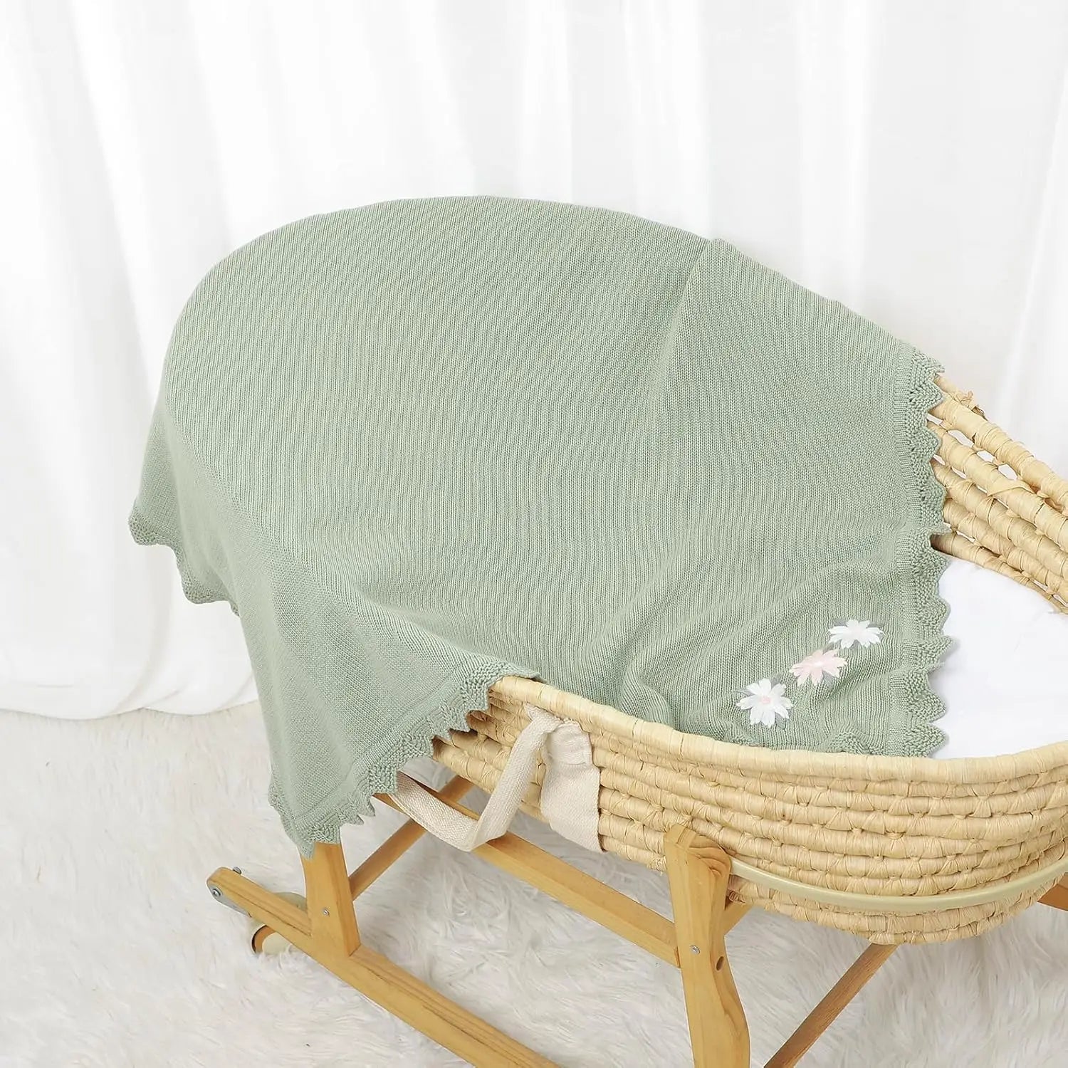 couverture bébé douce rassurante Coton tricoté