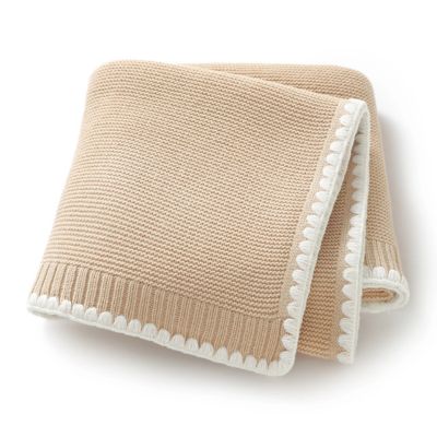 Couverture bébé douce tricot beige SoftNest