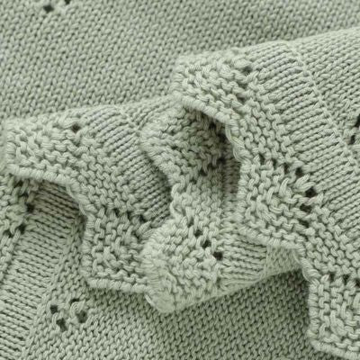 Couverture bébé douce tricot détail Dentelle de Nuage