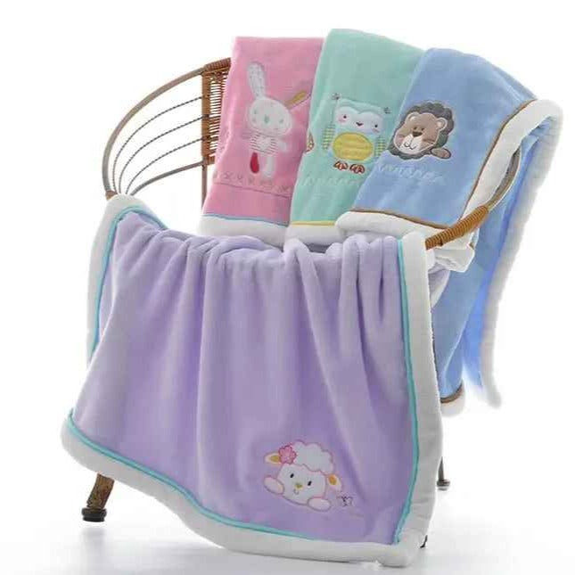 couverture bébé douillette confortable Flanelle Câline