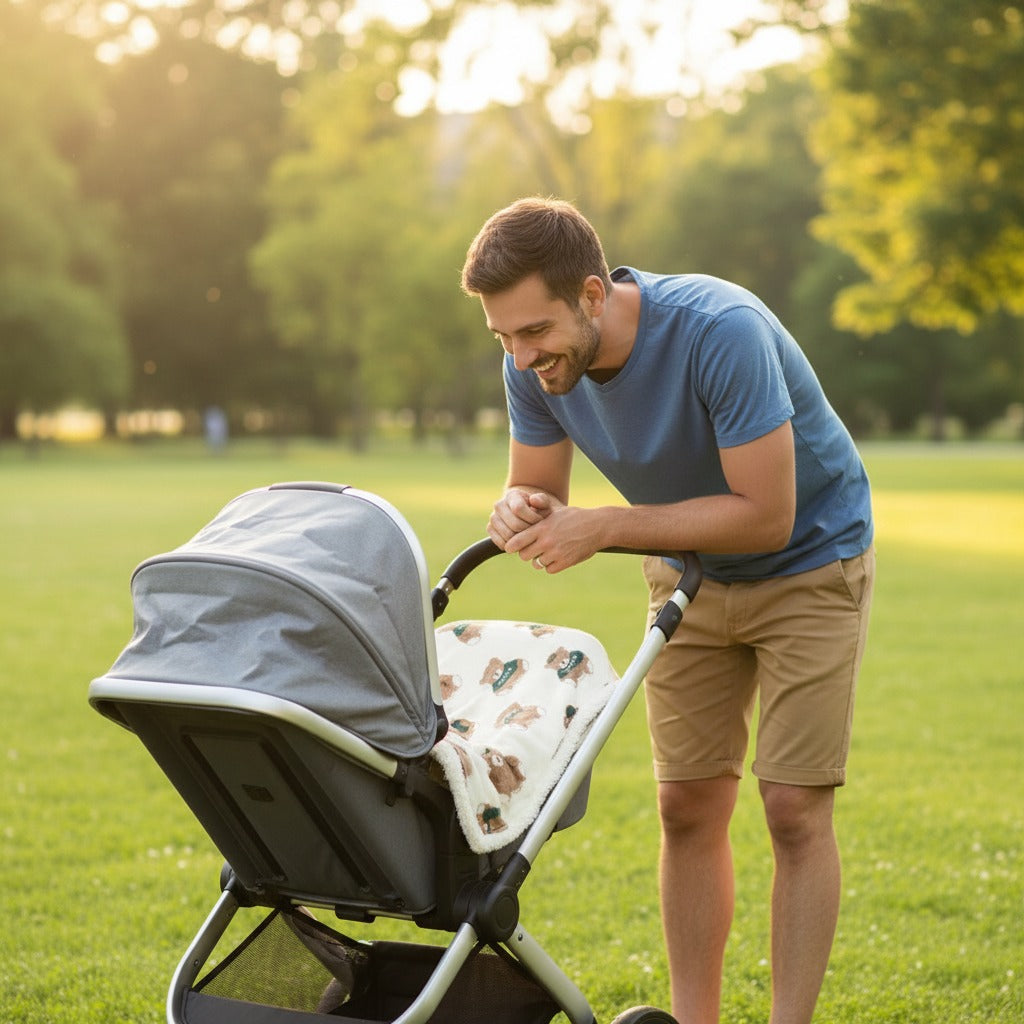 couverture bébé pratique pour poussette nuage de coton