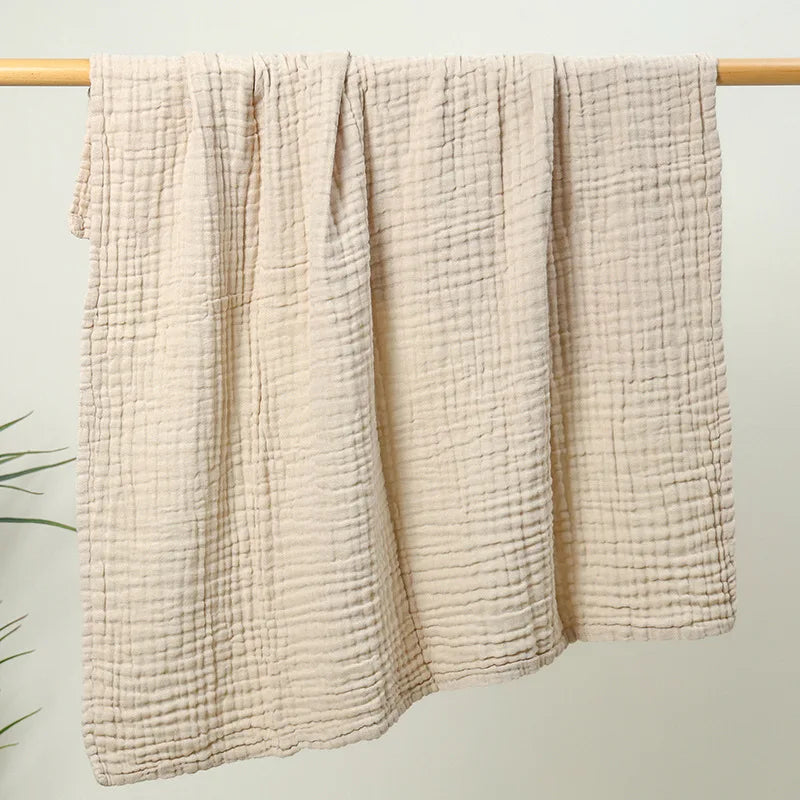 couverture bebe tissu naturel couleur beige cocon d'apaisement
