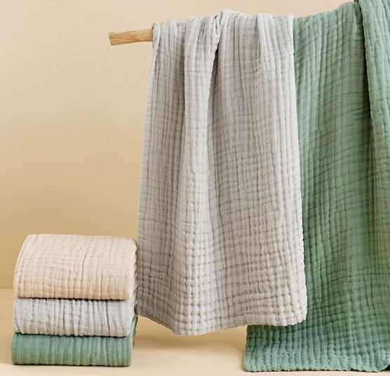 couverture bebe tissu naturel couleurs douces cocon d'apaisement