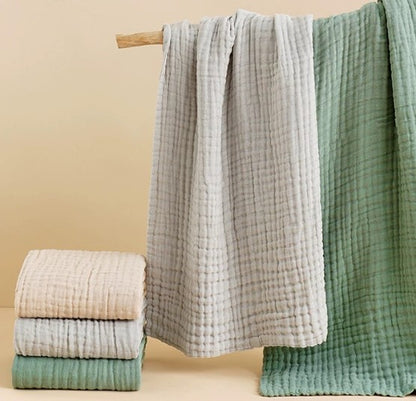 couverture bebe tissu naturel couleurs douces cocon d'apaisement