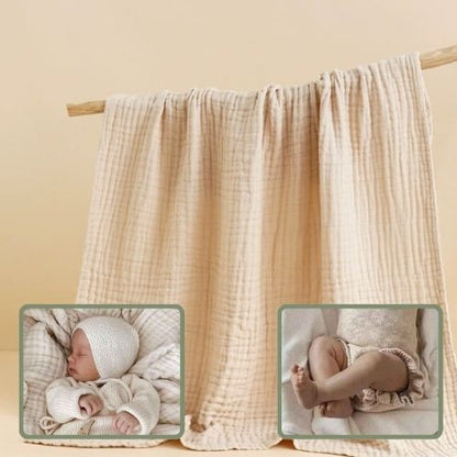 couverture bebe tissu naturel pour sommeil profond cocon d'apaisement