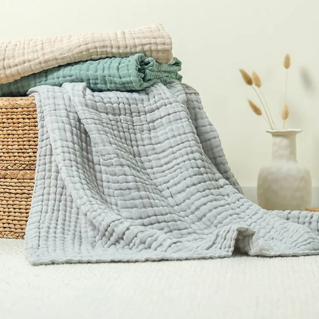 couverture bebe tissu naturel respirant cocon d'apaisement