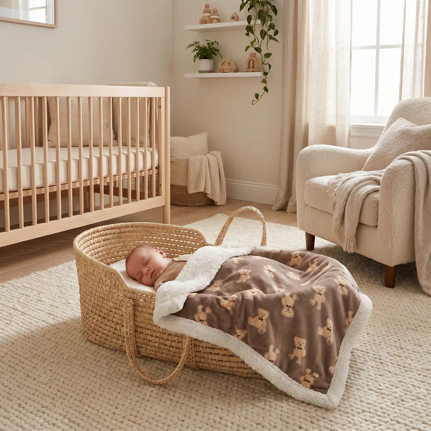 couverture chaude bebe polaire naissance - double sherpa