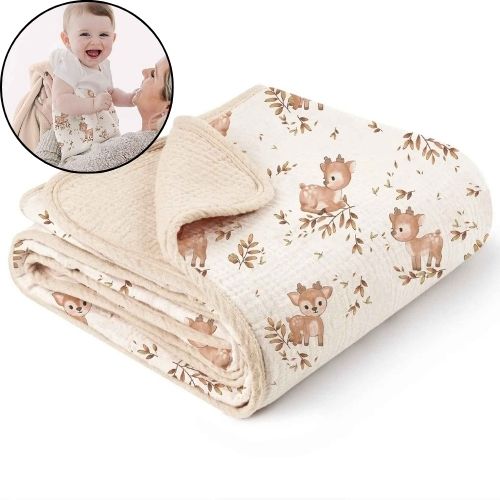 couverture douce bebe beige NuitPaisible