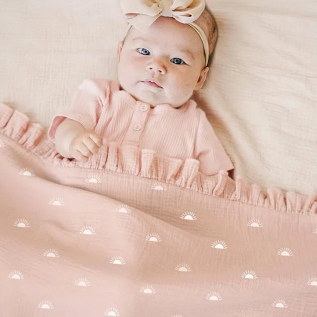 couverture douce bebe rassurante Nuage Poudré